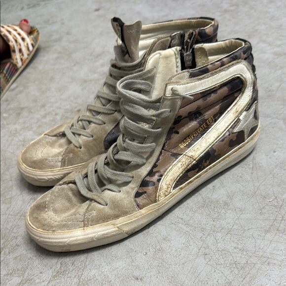 Camouflage High-Top Sneakers Golden Goose Size 40 Women’s Camo - Picture 1 of 5